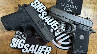 Sig P238 vs P938 Legion. Brilliant Small Pocket Pistols From @sigsauerinc