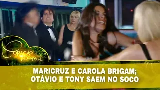 Coração Indomável - Maricruz e Carola brigam; Otávio e Tony saem no soco