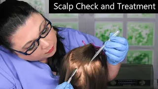 ASMR Scalp Check and Treatment (Dandruff Removal, Scalp Massage, Whispering) Medical Roleplay