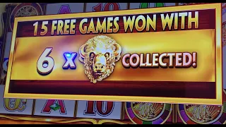 BUFFALO GOLD REVOLUTION - INCREDIBLE START WITH 6 GOLD BUFFALO HEADS FROM THE WHEEL & 15 FREE GAMES