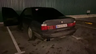 BMW e34 m60.Cold start.Eisenmann Exhaust Systems