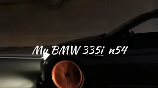 My BMW 335i n54 with loud pops bangs & flames