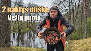 2 naktys Aukštaitijos miške ir invazinių vėžių puota