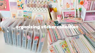 organizing my stationery collection | stickers ep.1 ☆