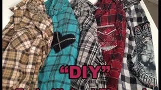 DIY Upcycle your old flannel - 5 easy ideas - NO SEWING