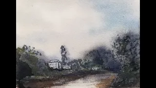 381) Part 2: Painting From a Photograph: Tiny Watercolor on Arches Rough Watercolor Paper