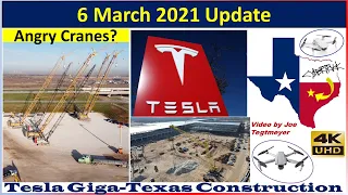 Tesla Gigafactory Texas 6 March 2021 Cyber Truck & Model Y Factory Construction Update (07:30AM)