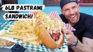 SCOTT EATS w/ @JoelHansen | Man Vs Food | Pin Bar | Calgary | 6lb Pastrami Sandwich Challenge