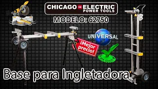 SOPORTE PARA SIERRA DE INGLETE CHICAGO ELECTRIC 62750 BASE  MESA  ESTACION PARA SIERRA INGLETADORA