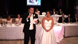 Emotional Bride / Groom Thank you speech to Parents Family and Friends