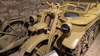 The WWII Half-track military motorcycle of Wehrmacht - The Sd.Kfz.2 or Kettenkrad of Nazi Germany