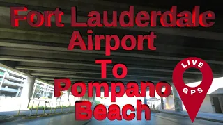 Fort Lauderdale Airport to Pompano Beach - Florida - July 2020 - 4K
