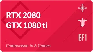 RTX 2080 vs GTX 1080 ti Benchmark in Far Cry 5, Mass Effect Andromeda, Battlefield 1, Wolfenstein II