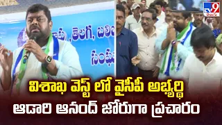 విశాఖ వెస్ట్ లో వైసీపీ అభ్యర్థి ఆడారి ఆనంద్ జోరుగా ప్రచారం | AP Elections 2024 - TV9