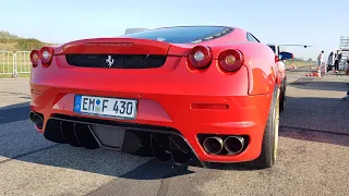 Ferrari F430 with Straight Pipes! F1 KILLER SOUNDS!!