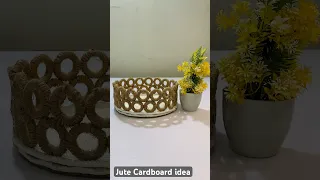 DIY Basket jute and cardboard idea