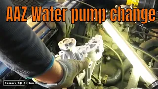 Changing the water pump on my JX 1,6 AAZ 1,9 TD vanagon T3