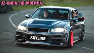 ПЕРВЫЙ БОЕВОЙ ВЫЕЗД ER34, МИНУС МОТОР, СТАВИМ 1JZ GTE В SKYLINE