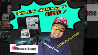 #DAILYVLOG #unboxing my SHURE & YAMAHA  ag06