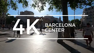 Barcelona Center -  Passeig de Gracia -  Eixample Walking City Tour [4K]