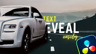 Easy TEXT REVEAL Effect In DaVinci Resolve 18 Tutorial