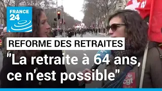 Réforme des retraites : "On réclame le retour de la retraite à 60 ans", explique une professeure