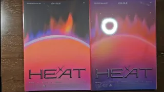 Unboxing Heat By (G)I-DLE (Blaze and Flare Ver.)