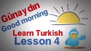 Learn Turkish Lesson 4 - A few first words and phrases