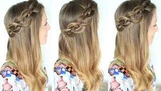 4 strand Pull back  braided Hairstyle | Braidsandstyles12