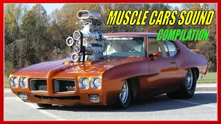 BIG ENGINE MUSCLE CARS SOUND COMPILATION