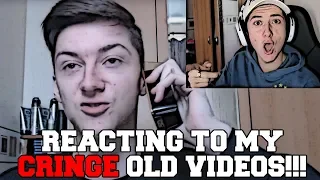 REACTING TO MY OLD VIDEOS!!! (CRINGE)