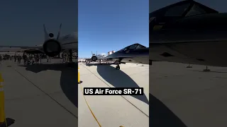 United States Air Force SR-71 black bird. Edwards Air Force Base California Air Show.