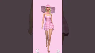 Barbie Outfits in the Sims 4 | CC Edition #sims4 #barbie #thesims4 #shorts  #barbiedoll