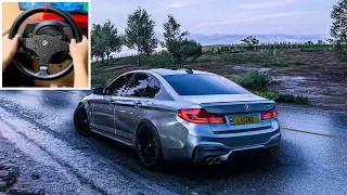 BMW M5 F90 | Forza Horizon 5 | Steering Wheel Gameplay