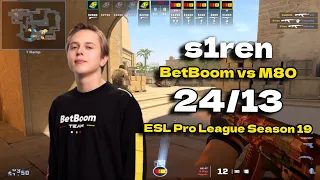 CS2 POV BetBoom s1ren (24/13) vs M80 (Mirage) ESL Pro League Season 19