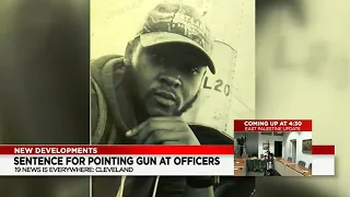 Sentencing for man convicted of pointing gun at Cleveland police officer