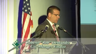 Savannah City Manager Finalist Rob Hernandez Introduces Himself at a Meet and Greet at Civic Center
