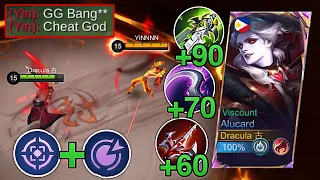 ALUCARD WTF LIFESTEAL AND DAMAGE TOP GLOBAL CHEAT BUILD | MLBB