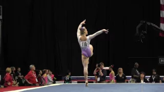Emily Gaskins - Floor Exercise - 2016 P&G Gymnastics Championships – Sr. Women Day 1