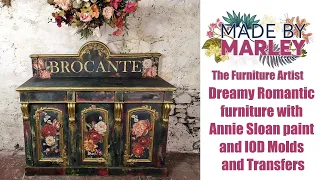 Dreamy Romantic furniture with Annie Sloan paint and IOD Molds and Transfers