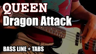 Queen - Dragon Attack /// BASS LINE [Play Along Tabs]