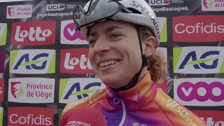 Marlen Reusser - Interview au départ - Liège-Bastogne-Liège Femmes 2023