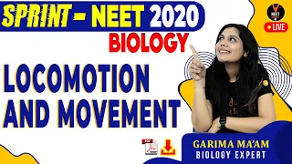 Locomotion and Movement Class 11 | NEET 2020 Preparation | NEET Biology MCQs | Garima Goel