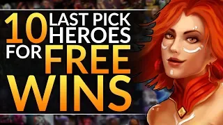 10 LAST PICK HEROES that INSTANTLY Win Games - Best Mid Drafting Tips - Dota 2 Pro Draft Guide