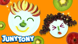 Fruit & Veggie Song for Kids | Let's Make Some Funny Faces | Juny&Tony by KizCastle