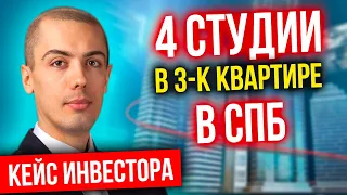 4 студии в 3-к квартире в СПБ - Инвестиции в недвижимость | Кейс инвестора - Анатолий Поморцев