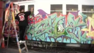 SPADE, TACK & SERVE painting a FBA style train 2010