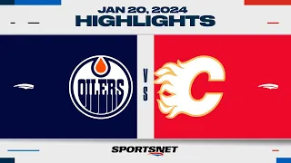 NHL Highlights |  Oilers vs. Flames - January 20, 2024