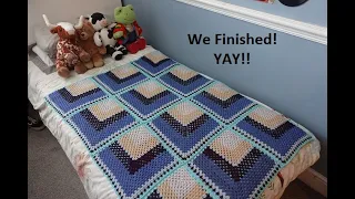 3D Mitred Granny Square CAL - How to join the squares (Ep 10)