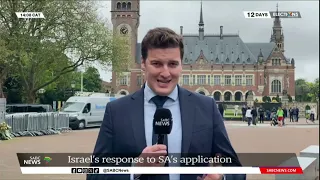 Israel-Hamas War | Israel's response to SA's application: Alex Cadier updates
